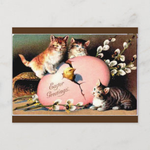 Vintage - Paasgroet Briefkaart voor feestdag