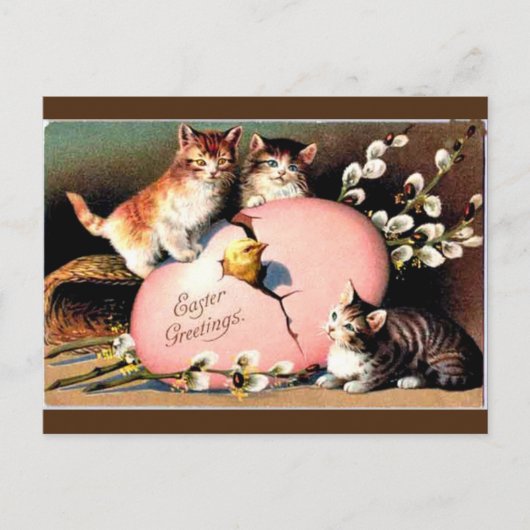 Vintage - Paasgroet Briefkaart voor feestdag (Voorkant)