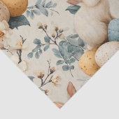 Vintage Paashaas Bloemen (3) Tissuepapier (Detail)