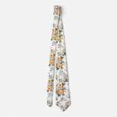 Vintage Paashaas Bloemen (4) Stropdas (Achterkant)