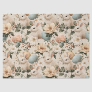 Vintage Paashaas Bloemstuk (1) Tissuepapier