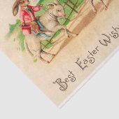 Vintage paaskonijnenkonijnengeleiders groet tissuepapier (Detail)