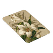 Vintage Paaslelies, Victoriaanse Bloemen in Bloei Magneet (Rechterzijde)