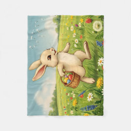 Vintage Paasweide Paashaas  Fleece Deken