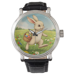 Vintage Paasweide Paashaas Horloge