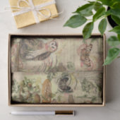 Vintage Paddenstoel Ephemera Design Serie 6 Tissuepapier (Geschenk)