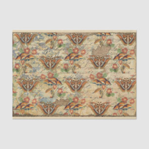 Vintage Paddenstoel Ephemera Design Serie 7 Tissuepapier