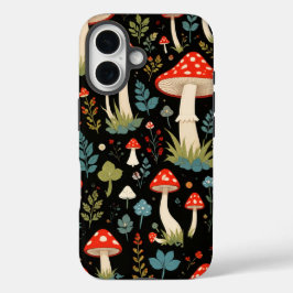 Vintage Paddenstoel Hoestelcase iPhone 16 Hoesje