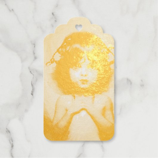 vintage paddestoel fee lelie cadeaulabels (Voorkant)