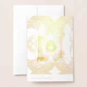 vintage paddestoel fee lelie  folie kaarten (Met envelop)