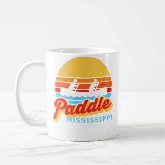Vintage Paddle Mississippi Canoeing Retro Sun Raft Koffiemok