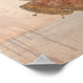 Vintage Pahari Mughal Kathak Miniature Dance Art Poster (Hoek)