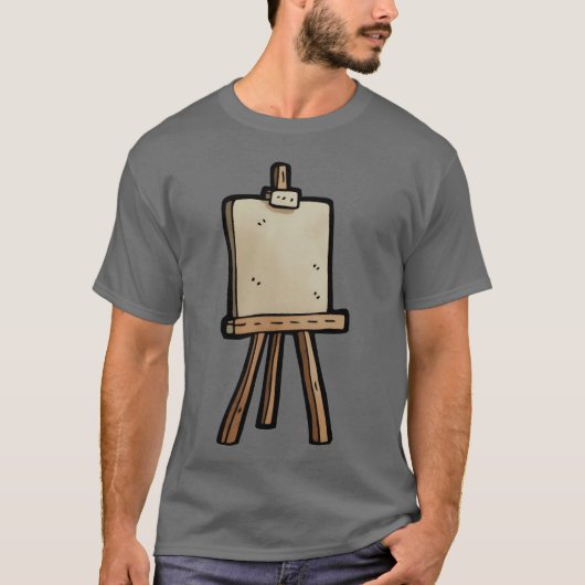 Vintage Paint Easel gift T-shirt (Voorkant)