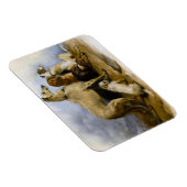 Vintage painting of five cute dogs magneet (Rechterzijde)