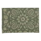 Vintage Paisley Bandana Pillow Cover Cream & Wash Kussensloop (Voorkant-Rechts)