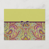 Vintage Paisley Briefkaart (Voorkant)