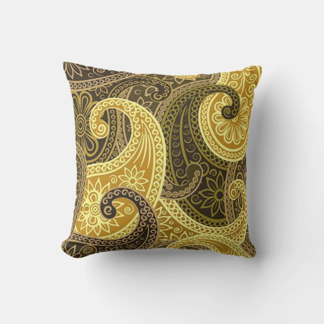 Vintage Paisley Buitenkussen (Voorkant)