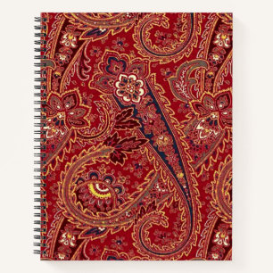 Vintage Paisley Floral Spiral Notitieboek