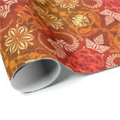 Vintage Paisley Latte Art  Cadeaupapier (Rol Hoek)