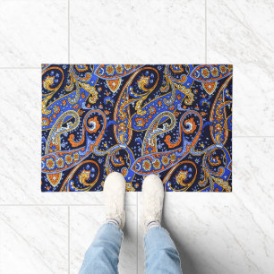 Vintage paisley patroon, Perzisch bloemmotief Deurmat