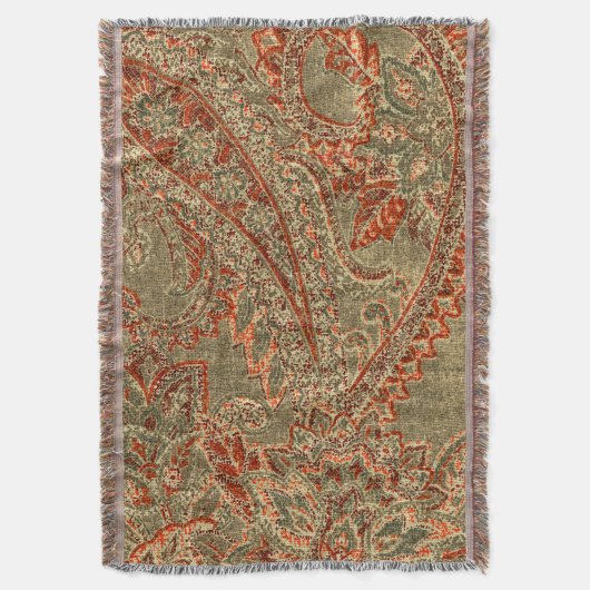 Vintage Paisley Rugs Deken (Voorkant Verticaal)