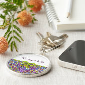 Vintage Paisley Sleutelhanger (Zijkant)