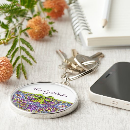 Vintage Paisley Sleutelhanger (Zijkant)