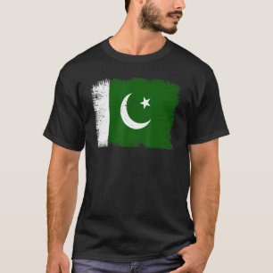 Vintage Pakistaanse vlag Pakistaanse Onafhankelijk T-shirt