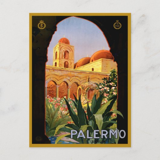 Vintage Palermo - Italië Briefkaart (Voorkant)