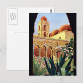 Vintage Palermo Sicilia Briefkaart (Voorkant / Achterkant)