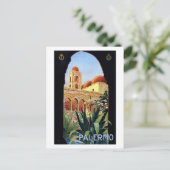 Vintage Palermo Sicilia Briefkaart (Staand voorkant)