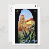 Vintage Palermo Sicilia Briefkaart (Voorkant / Achterkant)
