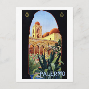 Vintage Palermo Sicilia Briefkaart