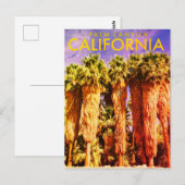 Vintage Palm Canyon Travel Briefkaart (Voorkant / Achterkant)