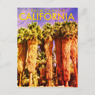 Vintage Palm Canyon Travel Briefkaart