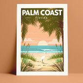 Vintage Palm Coast Florida Briefkaart