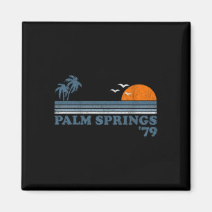 Vintage Palm Springs Strand Californië Retro Surfe Magneet