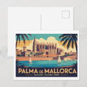 Vintage Palma de Mallorca   Briefkaart (Voorkant / Achterkant)