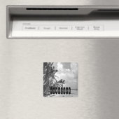 Vintage Palmbomen Persoonlijk Magneet (Insitu (Vaatwasser))