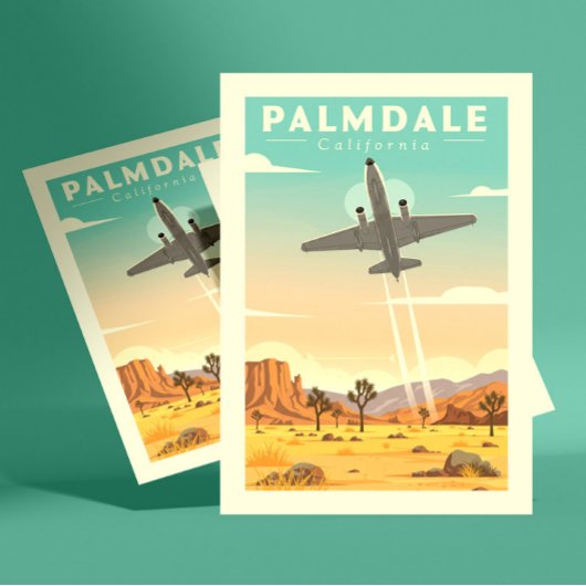 Vintage Palmdale California Briefkaart