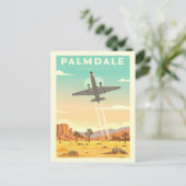 Vintage Palmdale California Briefkaart (Staand voorkant)