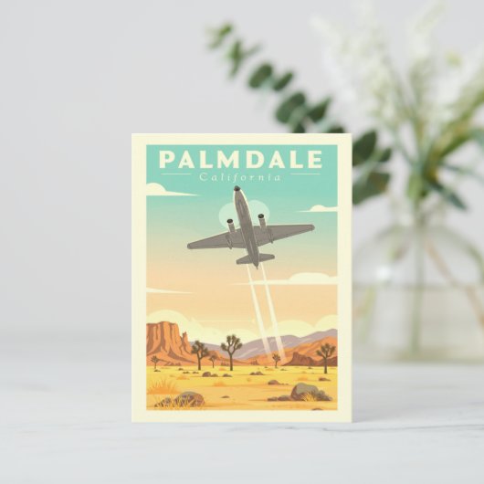 Vintage Palmdale California Briefkaart (Staand voorkant)