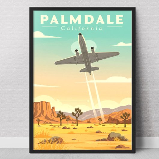 Vintage Palmdale California Poster
