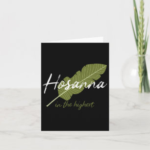 Vintage Palmzondag Hosanna In De Hoogste Christi Kaart