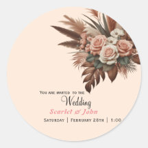 Vintage pampasgras roze bloemen bruiloft