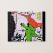 Vintage Panama Canal Travel - Animals Illustration Legpuzzel (Horizontaal)