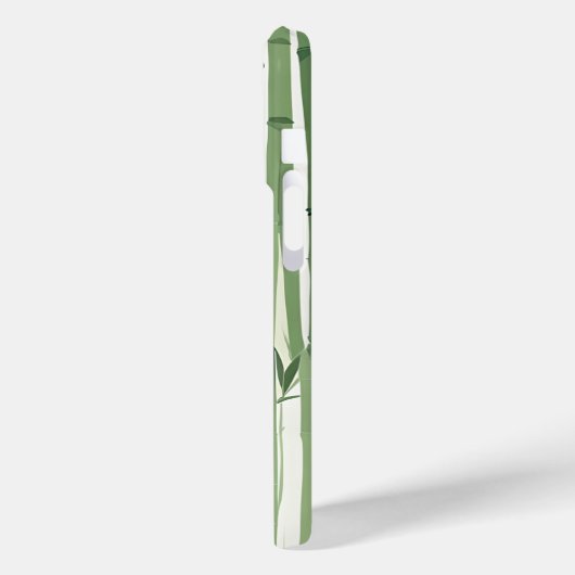 Vintage Panda Phone Case with Bamboo (Achterkant / Links)