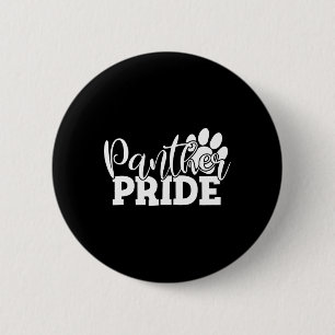 Vintage Panthers School Sportnaam Geest Ga Terug Ronde Button 5,7 Cm