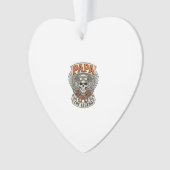 Vintage Papa Biker Skull Legend Ornament (voorkant)