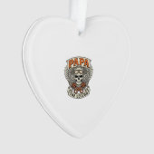 Vintage Papa Biker Skull Legend Ornament (voorkant)